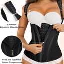 SHAPERX Waist Trainer Corset for Women Tummy Control Sport Girdle Hourglass Waist Cincher Body Shaper with Steel Boned