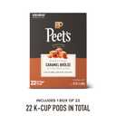 Peet's Coffee, Flavored Light Roast Keurig K-Cup Pods, Arabica Coffee, Natural Flavors - Caramel Brulee 22 Count (1 Box of 22 Pods) (EXP 08/22/27)