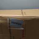 Yaheetech Bar Stools Set of 4, Metal Counter Height Chairs, 30 Inch Industrial Kitchen Stools with Backrest and Footrest for Indoor/Outdoor, Matte Black