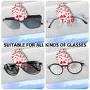UntilPlan 2 Pack Sunglass Holder for Car Visor, Universal Magnetic Car Sunglass Holder for Different Size Eyeglasses, Car Visor Accessories (Heart)