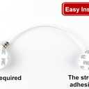 3 Pack Refrigerator Lock Combination Coded Fridge Lock Freezer Child Safety Lock Door Lock with Strong Adhesive No Keys Need White