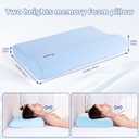 Memory Foam Pillows, Patented Ergonomic Cervical Pillow for Neck Pain Relief, Comfortable and Breathable Cooling Pillow, Bed Pillow for Side, Back and Stomach Sleepers