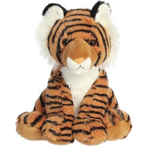 Aurora Cuddly Bengal Tiger Stuffed Animal - Cozy Comfort - Endless Snuggles - Brown 14 Inches