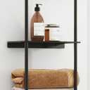 Towel Storage for Bathroom, 3 Tier Towel Rack with Shelf and Towel Bar, Wall Mounted Towel Racks for Bathroom Towel Storage and Organizer - Matte Black