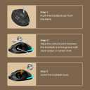 SABLUTE MAM1 Pro Ergonomic Wireless Trackball Mouse, Adjustable 0/18 Angle, Thumb Control, Quiet Clicks, 3 Multi-Device Bluetooth & USB Receiver, Rechargeable Mouse for Office, Windows Mac