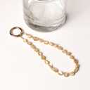 Shell Beaded Phone Wrist Strap Beaded Lanyard for Smartphone Wristlet Strap Phone Bracelet Wrist Lanyard Wristband (Irregular)