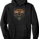Funny Football Bear Game Day Vintage Shirt Fans Pullover Hoodie S