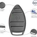 Encasa XO Silicon Mat for Hot Iron Rest - Heat Resistant, Anti - Slip, Thicker Pad for Protecting Your Table During Ironing, Non-Burning, Machine Washable, Durable - Grey (27x14 cm, Gray)