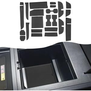 SXCY for 2024-2026 Lexus GX 550 Cup Holder Inserts Liner [Not for Cool Box] 2025 2026 GX 550 Door Slot Mats for 2024-2026 Lexus GX550 Accessories 2025 2026 GX550 Cup Console Inserts Liner (Black)