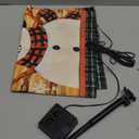 Lighted Christmas Garden Flag for Outside, Led Snowman Garden Flag, Winter Yard Flag 12x18 Double Sided for Outdoor Yard Porch Lawn Decoration