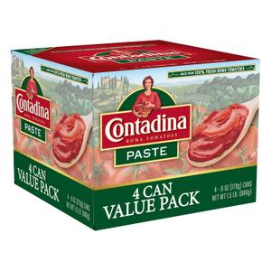 CONTADINA Tomato Paste, 4 Pack, 6 oz Cans (EXP 06/28/26)