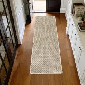 PURE ERA Runner Rug for Hallway 2 x 6 Feet, Non Slip Hallway Runner with Self Adhesive Backing, Washable Carpet Runner for Bedroom Living Room Kitchen Bathroom Area Rugs Reusable