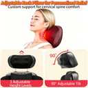 Upgraded Full Body Massage Mat with Foot Massager,Portable 16D Electric Shiatsu Full Body Massage Mat for Neck Back Foot Calf with,3-Speed Adjustable Neck Height Seat Massager