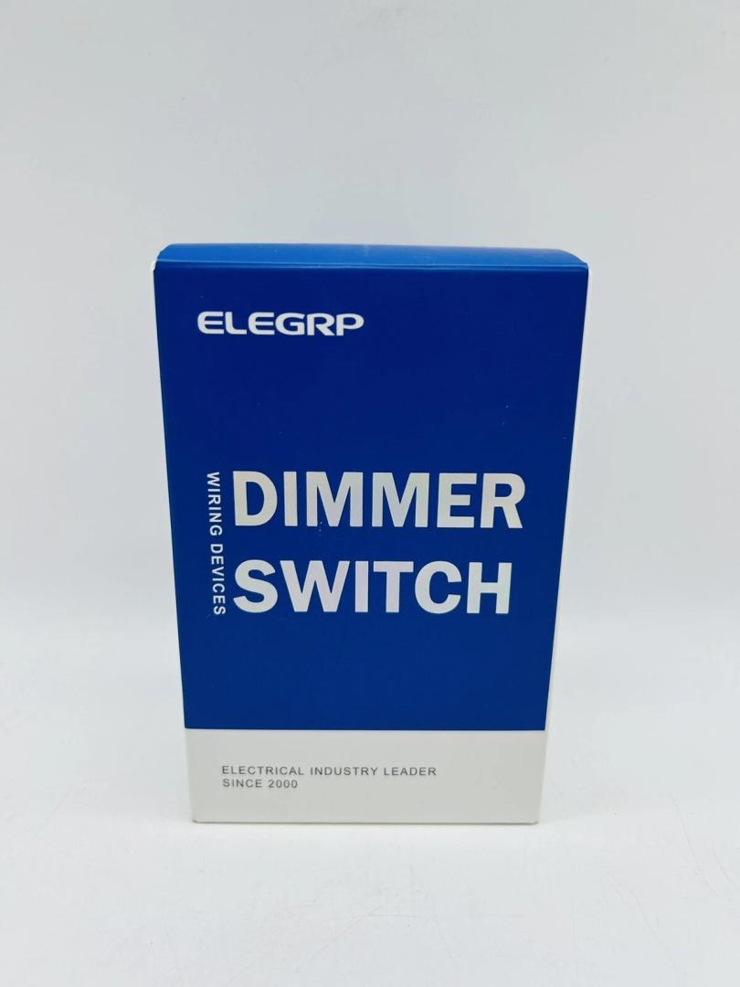 ELEGRP DM101S-WH Toggle Dimmer Switch for Dimmable LED, CFL & Incandescent Bulbs