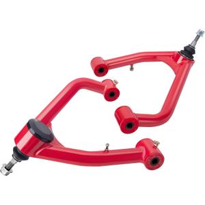 Upper Control Arm for 2007-2018 Silverado Sierra 1500, 2-4" Lift Front Control Arm for Chevy Tahoe Suburban GMC Yukon, Red Suspension Control Arms with Adjuatable Ball Joint Replace OEM Arms