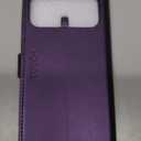 TUCCH Case Wallet for iPhone 17 Pro Max (6.9") 2025, Stand | RFID Blocking | 4 Card Holder | TPU Shockproof Inner Shell | PU Leather | Magnetic Closure Folio Protective Cover | Deep Purple