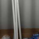 Long Tension Rod 41-166inch White Tension Curtain Rods no Drilling 1.26" Diameter Outdoor Curtain Rod for Patio,Windows,Shower,Doorway,Heavy Duty Spring Rods