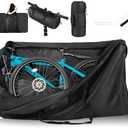 SRIMMIT Bike Travel Bag,Heavy Duty 840D Transport Bicycle Storage Carry Bag with Strong Webbing,Portable Folding Cycling and Bicycle Bags Bike Suitcase Waterproof for Airplane Shipping