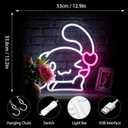 Neon Sign, FPLL Cute Neon Signs for Wall Decor White LED Signs for Bedroom, Game Room, Home Decor - Light up Sign USB Powered
