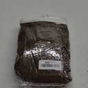 Cotton Canvas Dining Chair One Piece Slipcover, Full Length Skirt and Back Ties, Relaxed Fit, High Back Armless Chair Cover, Gray Color (Brown,  Size 14x33)