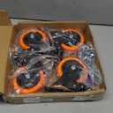 4 Inch Caster Wheels, Casters Set of 4, Heavy Duty Casters with Brake 2200 Lbs, Locking Industrial Swivel Top Plate Casters Wheels for Furniture and Workbench Cart(Two Hardware Kits Include)