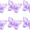 Butterfly Balloon Birthday Happy Party Balloon Wedding Anniversary Butterfly Decoration Birthday Supplies (Purple balloon)