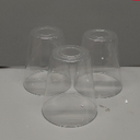 Kira Home Asher 6" Glass Shades, Clear Replacement Glass, 1.75" Fitter Size, 6" x 5.25", 3-Pack