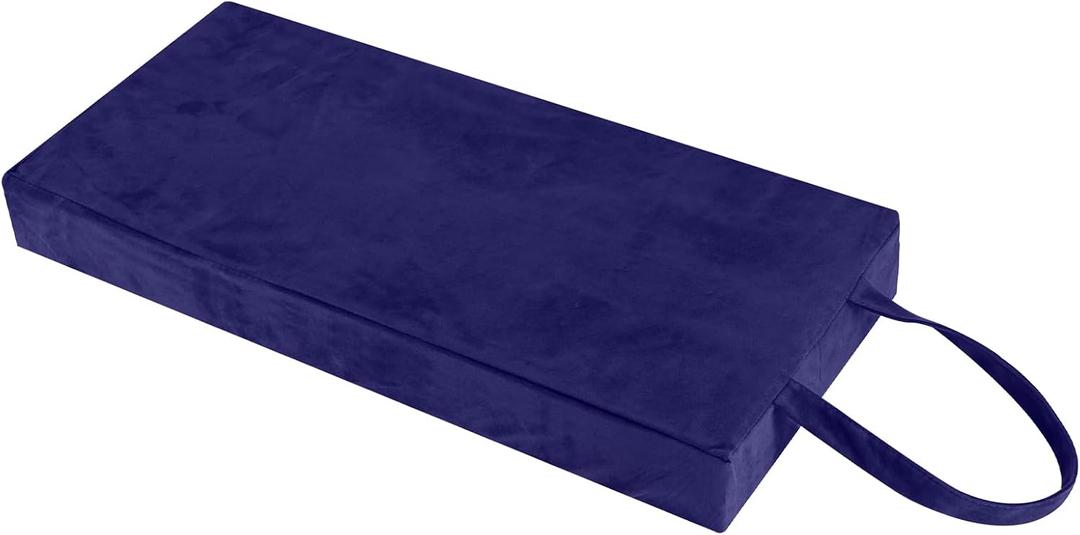 Colingmill Personal Prayer Kneeler Pad 18 3/4 Inch Christian Kneeling Pillow Microfiber and High Density Foam Personal Religious Prayer Kneeler Pad Pillow Bench for Kneeling Christian Gift(Navy Blue), 19.49 x 8.27 x 2.24 inches