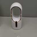 Desk Fan Bladeless, 11.8 Inch Office Fan Small, Quiet, 3 Speed Adjustment, Touch Control, Easy to Clean, Desk Fans Small Quiet, Ideal for Office, Living Room, Bedroom (White/Gold)