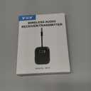 Bluetooth 5.4 Transmitter Receiver, Low-Latency for Gaming/TV/PC/Gym,2-in-1 Dual Mode for 2 Devices,Ideal for Airplane Travel, aptX Adaptive HD Audio, Wear-Resistant Ultra-Ceramic (Black)