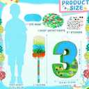Number 3 Pinata for Birthday Party Decorations, Jungle Dinosaur Piata Games Toy (3th)
