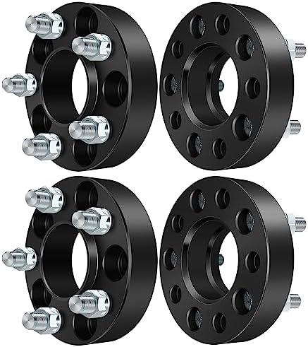 SCITOO 2 pcs 5LUG 1.25 inch Wheel Spacers 5x4.5 with 1/2" Studs 70.5CB Compatible with for B3000 1994-2008 for Ranger 1983-2012 for Mus-Tang 1964-2014 Wheel spacers
