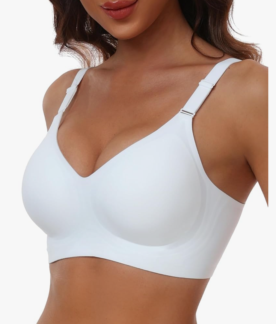 Culsio Comfortable Seamless Full Coverage Bra for Women Wireless Bras with Soft Support Regular and Plus Size 2 XL
