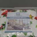 H.VERSAILTEX Dining Chair Covers Christmas Decorations Chair Cover Water Resistant Chair Cover for Dining Room Set of 4 Parson Chair Slipcovers Washable Chair Protectors Covers,Red Poinsettia/Beige