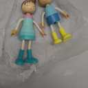 Giant bean 21pcs Wooden Plastic Dollhouse Furniture Set, Patio and Babyroom Set, Green Dollhouse Accessories Pretend Play Furniture Toys for Boys Girls Kids & Toddlers 3 4 5 6 Years up