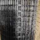 48in x 50ft Black Hardware Cloth 1 inch 16Ga PVC Coated Wire Mesh Vinyl Coated Fence, Welded Metal Chicken Wire Fencing Roll, Garden Plant Fencing, for Chicken Coop and Home Improvement
