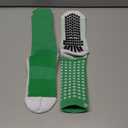 Lux Dual Grip Socks - Soccer Grip Socks for Men and Women. GripArray Performance & Comfort (Large, Green)