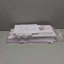 ShellKingdom Toilet Paper Holder Stand, Small Bathroom Storage Cabinet with Doors and Shelves, Slim Storage Cabinet for Bathroom Small Spaces Corner Floor - White (31.4 x 6.1 x 6.1 inch)