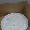 4 Packs 18.5 Inch Plant Saucers for Indoors Outdoors Plastic Plant Water Catcher Trays No Holes Round Flower Pot Drip Trays for Pots Base Heavy Duty Plant Pot Saucers Water Drainage Trays, White (18.5 inch(4 Pack))