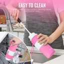 Nefeeko Collapsible Water Bottle, BPA Free 26oz Foldable Water Bottle for Travel Sports, Leak-Proof Spill-Proof Portable Water Bottles with Carabiner, Lightweight