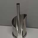 Acellegic Stainless Steel Mountain Paper Towel Holder Countertop with Modern Spiral Cover Stand for Kitchen Roll Organize Freestanding Easy One-Handed Operation for Kitchen Bathroom Dining Table