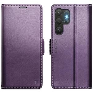 for Samsung Galaxy S26 Ultra Case Wallet with RFID Blocking Card Holder, PU Leather Kickstand Protective Flip Phone Cover Fit for Galaxy S26 Ultra 6.9", Purple