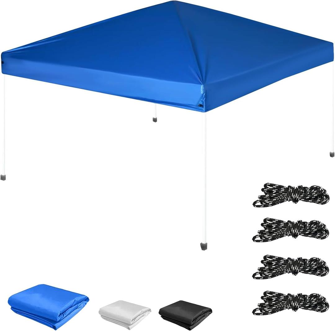 1010 Canopy Replacement Top Cover, Pop Up Canopy Replacement Tent Cover, Waterproof Canopy Top for Straight Leg Frame, for Outdoor Garden Patio Camping Sun Shade(Top Only) (Blue)