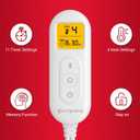 Comfytemp 12V/24V Car Electric Blanket for Back Soothing 17" x 33", 4 Heat Settings, 11 Auto-Off, Portable Mini Travel Blanket for Shoulders Neck Hip, Truck, SUV, Washable for Driver Men Women Winter