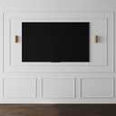 Pangda DIY Peel and Stick Wall Moulding Kit Flat Wall Molding Kit Pre Made Accent Wainscoting Panel for Home TV Wall Interior Decor