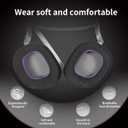Jomwag Breathable Mesh Replacement Earpads for HS80 RGB - Black/Purple, Comfortable Ear Cushions