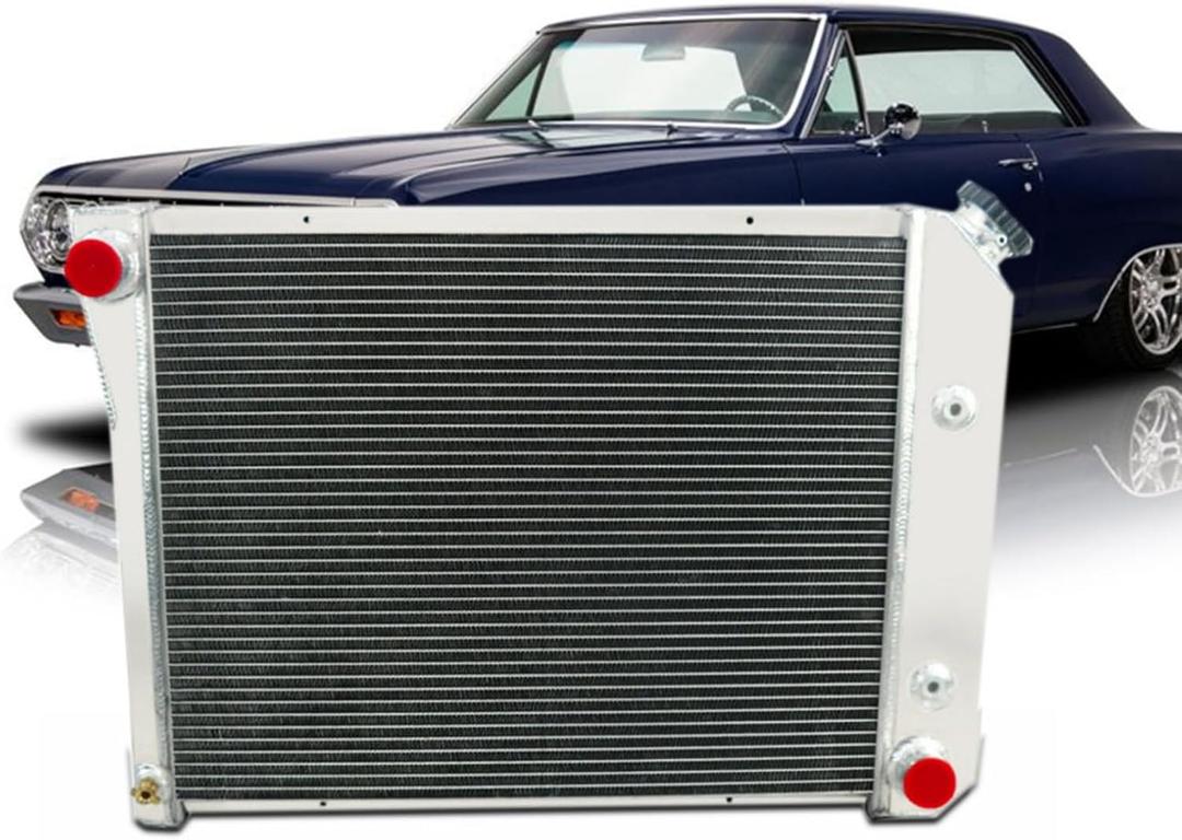 Full Aluminum Radiator compatible with 1968-1987 Chevy Camaro Chevelle El Camino Monte Carlo 3 Row Core Radiators Full Aluminum Radiator compatible with 1968-1987 Chevy Camaro Chevelle El Camino Monte Carlo 3 Row Core Radiators