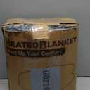 Electric Heated Blanket Full Size 72x84 Inch - Super Soft Flannel, 10 Heat Settings, 1-12H Auto Shut Off, Machine Washable, Easy Controller, Perfect for Winter Warmth - Charcoal Gray