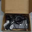 Window Speaker Intercom System, Window Intercom, Anti-Interference Dual Way Intercommunication Microphone and Speaker Interphone Mute Function Black for Bank, Office, Restaurant, Store