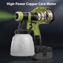 Cordless Paint Sprayer Compatible with Ryobi 18V Battery (Battery Not Included),1000ml/min High Flow,1000ml Container,150 Din/s Max Viscosity,Paint Sprayer for Furniture